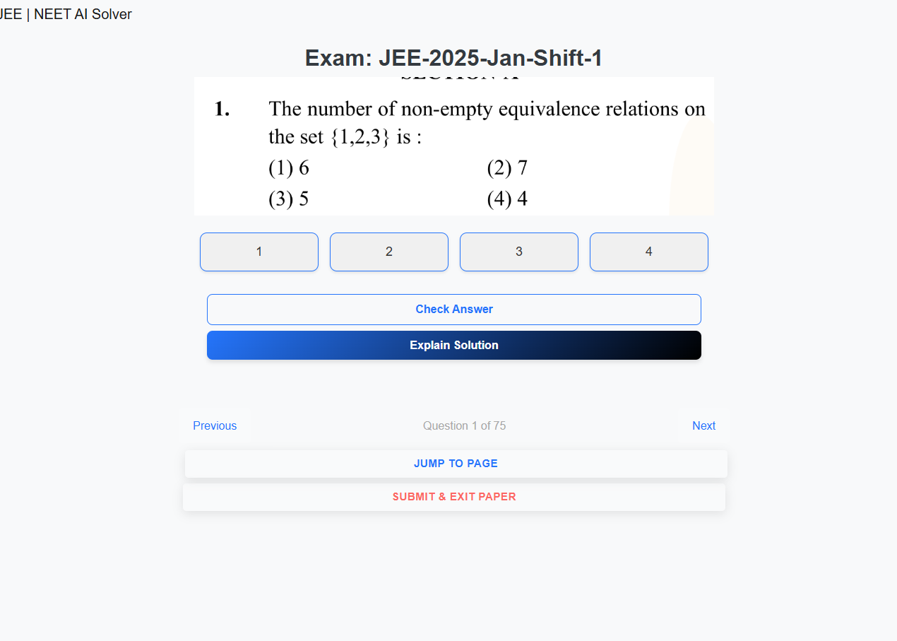 Step 1: Select Exam